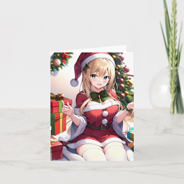Carte Anime de Noël H - AI (Devant)