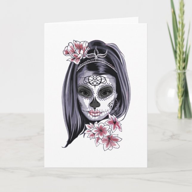 Carte Anime Girl Drag Anime Tattoo (Devant)