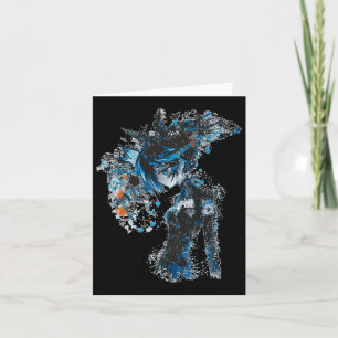 Carte Anime Manga Graphique Yeux bleus Illustration Anim