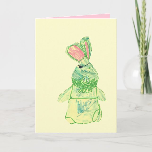 Carte Anita Bunny Blank Full-Color Card Vertical (Devant)
