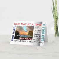 carte aniversary 16rev de slogans de récupération