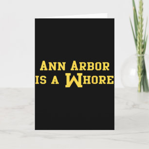 Carte Ann Arbor est une plaisanterie de sarcasme drôle