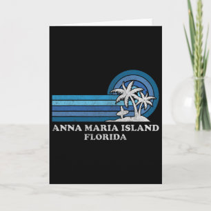 Carte Anna Maria Island Floride Été Familial Vintage Va