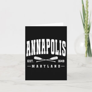Carte Annapolis Maryland Est. 1649 Voitures Croisées
