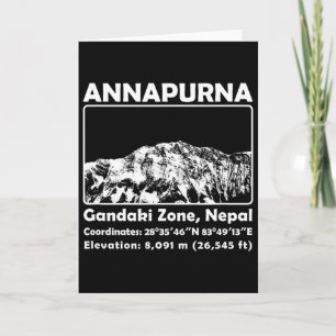 Carte Annapurna Mif Népal Randonnée Trekking Montagne