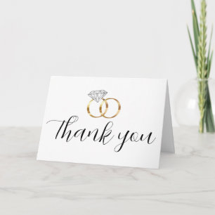Carte Anneaux Mariages Merci