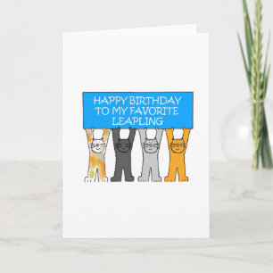 Carte Année bissextile Anniversaire américain