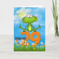 Année bissextile Anniversaire de la grenouille