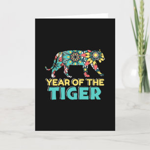 Carte Année chinoise du Tigre - Mandala