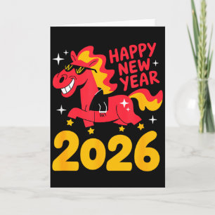 Carte Année du Cheval de Feu – Nouvel An du zodiaque chi