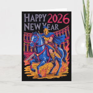 Carte Année du Cheval de Feu – Nouvel An du zodiaque chi
