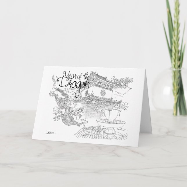 Carte Année du Dragon (Devant)