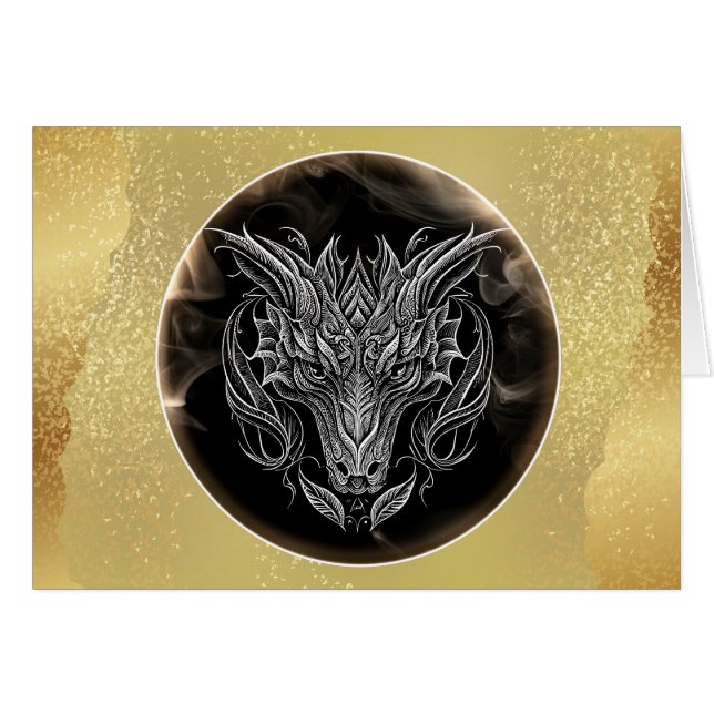 Carte Année du Dragon 2024 (Devant horizontal)