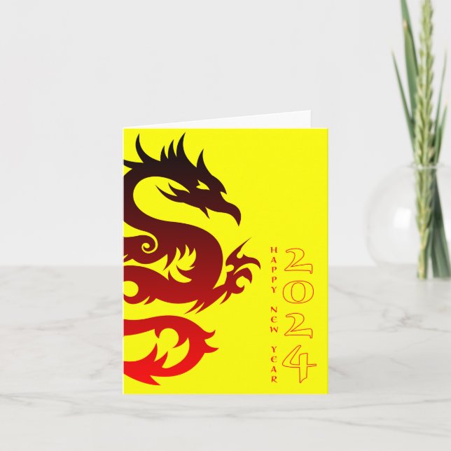 Carte année du dragon 2024 (Devant)