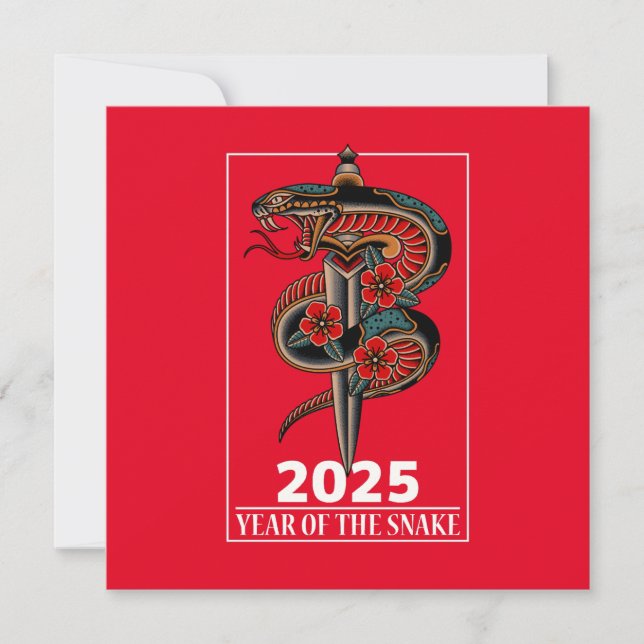 Carte Année du serpent 2025 (Devant)