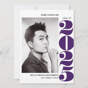 CARTE ANNÉE ÉPIQUE   DIPLÔME DE PHOTOGRAPHIE DE COLLÈGE 