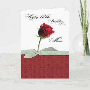 Carte Année personnalisable, maman 70 ans anniversaire r