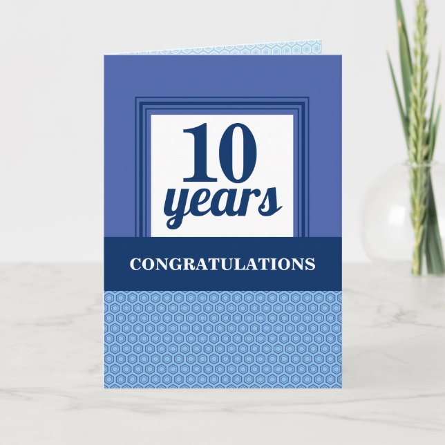 Carte Année personnalisée universel employé anniversaire (Devant)