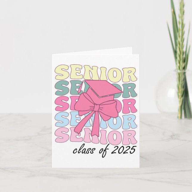 Carte Année Supérieure super 2025 Graduation Secondaire  (Devant)