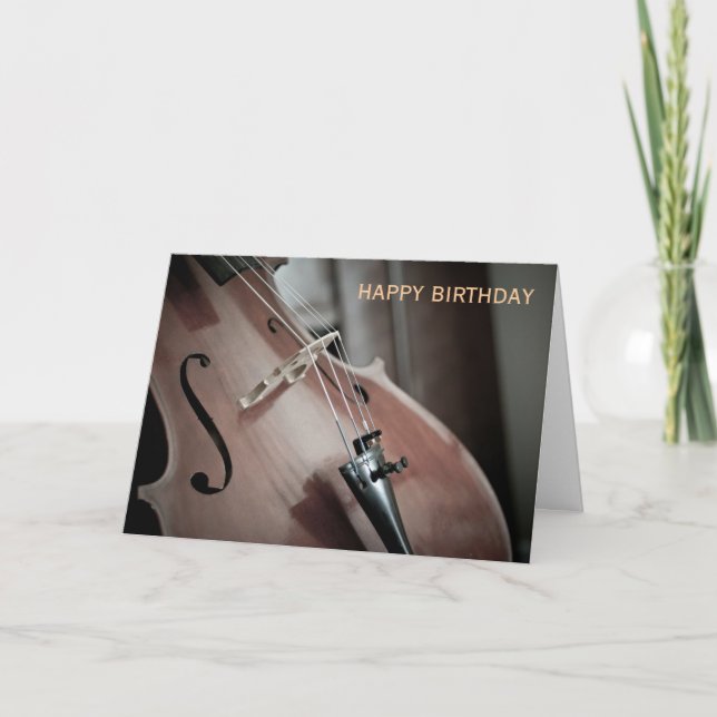 Carte Annianniversaire de l'instrument de musique classi (Devant)