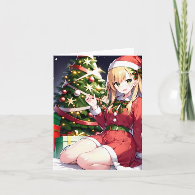 Carte Annime de Noël Q - AI (Devant)