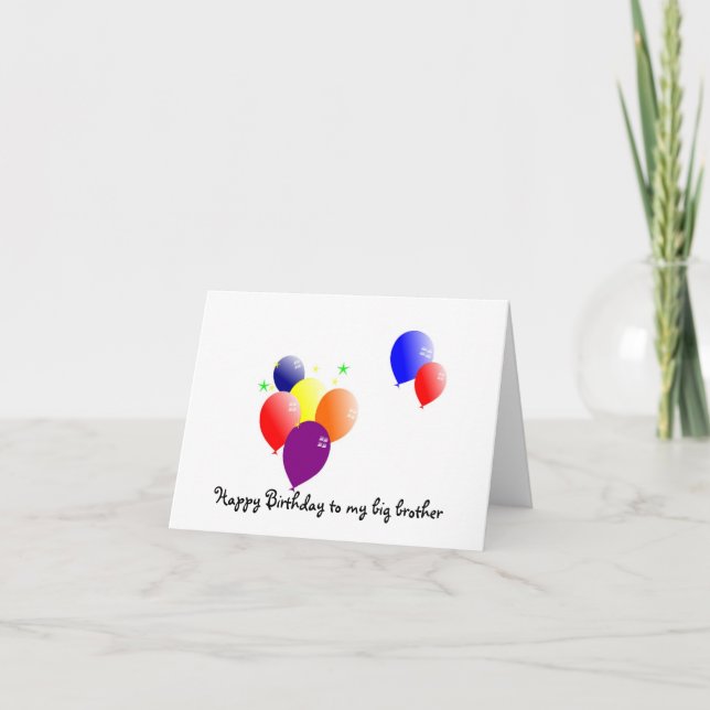 Carte anniversaire (Devant)