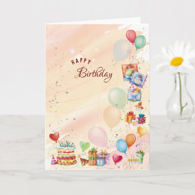 Carte Anniversaire (Petite plante)