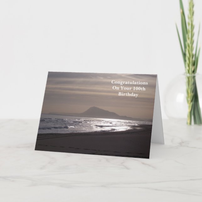 Carte Anniversaire 100 ans (Devant)