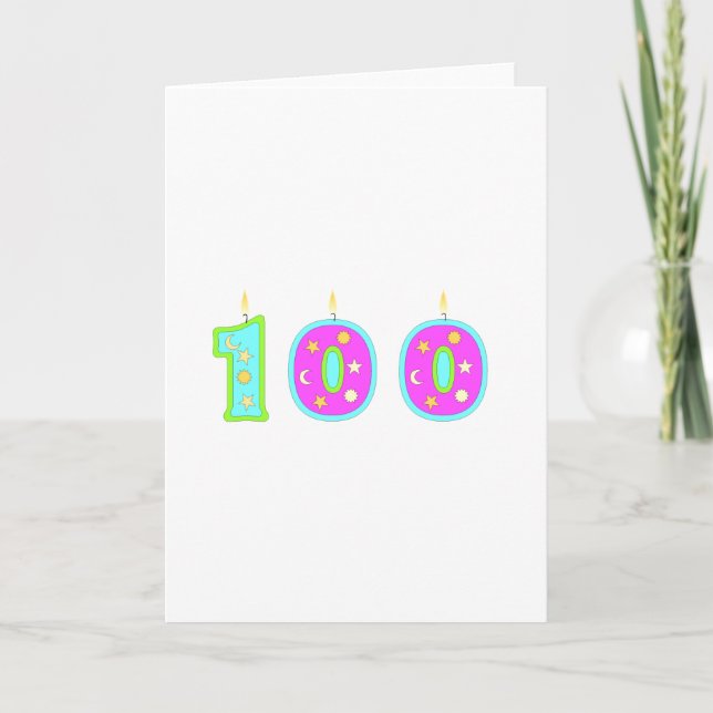 Carte Anniversaire 100 ans (Devant)