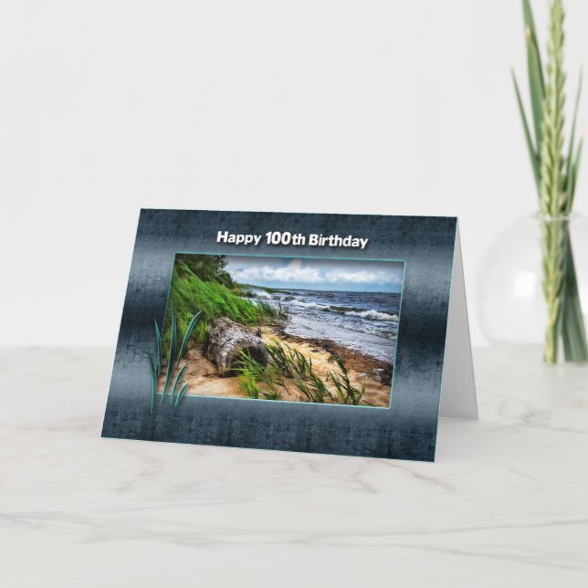 Carte ANNIVERSAIRE - 100E - Bois de chauffe (Devant)
