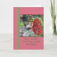 Anniversaire, 104th, bouganvillée, oiseaux,