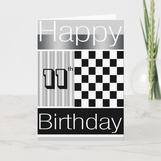 Carte Anniversaire 11 ans (Devant)