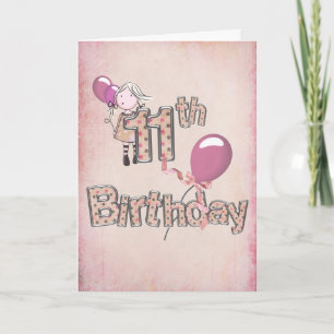 Carte Anniversaire 11 ans