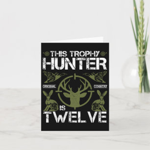 Carte Anniversaire 12 Anniversaire Chasse au canard Chas