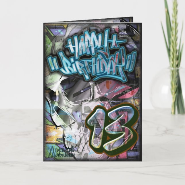 Carte anniversaire 13 (Devant)