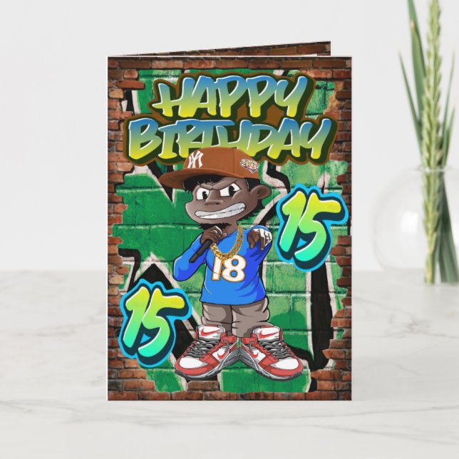 Carte anniversaire 15 (Devant)