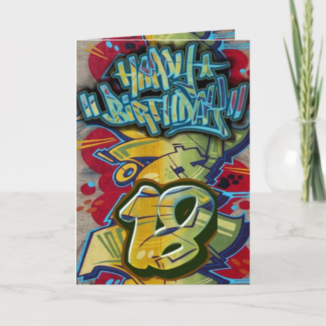 Carte anniversaire 18 (Devant)