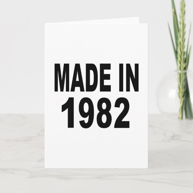 Carte Anniversaire 1982 (Devant)