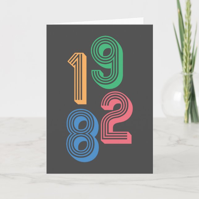 Carte Anniversaire - 1982 - 40e anniversaire (Devant)