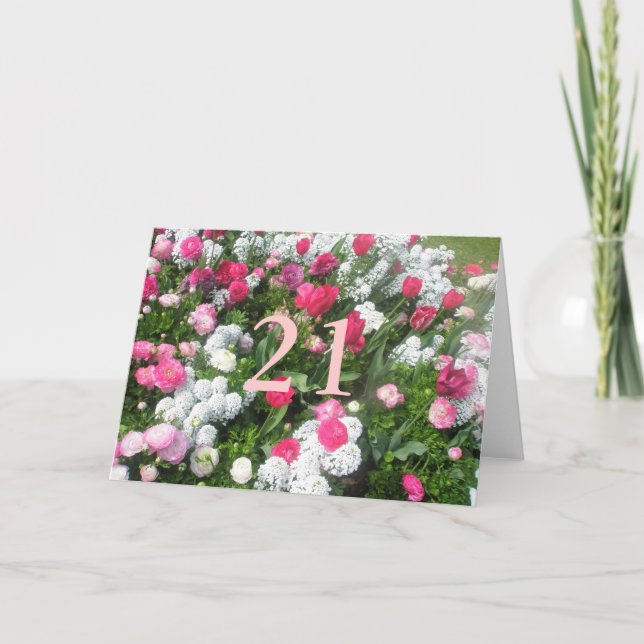 Carte Anniversaire 21 ans (Devant)