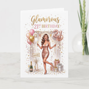 Carte Anniversaire 21 ans femme
