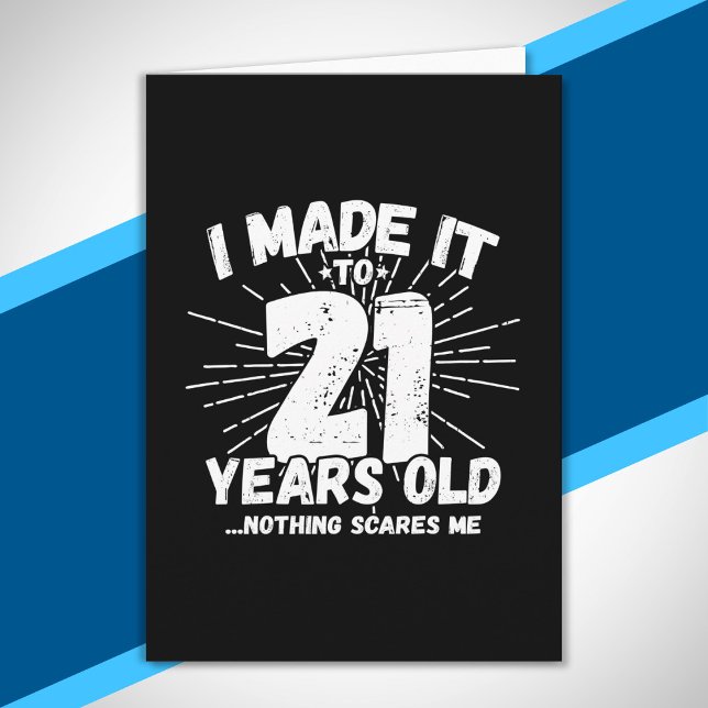 Carte Anniversaire 21 Ans - Mème d'anniversaire - 21e dr (Créateur téléchargé)