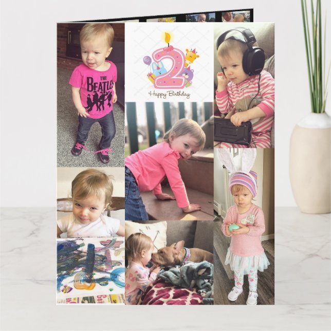Carte Anniversaire 2 ans (Devant)