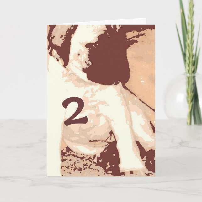 Carte Anniversaire 2 ans (Devant)