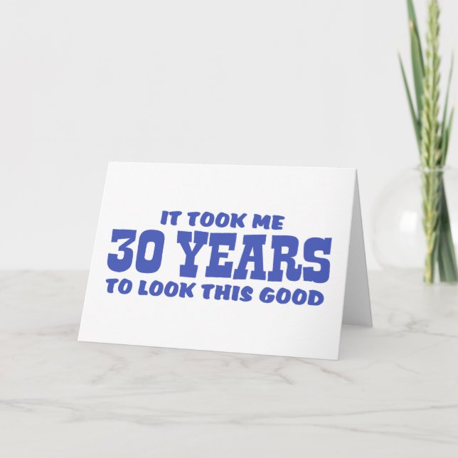 Carte Anniversaire 30 ans (Devant)