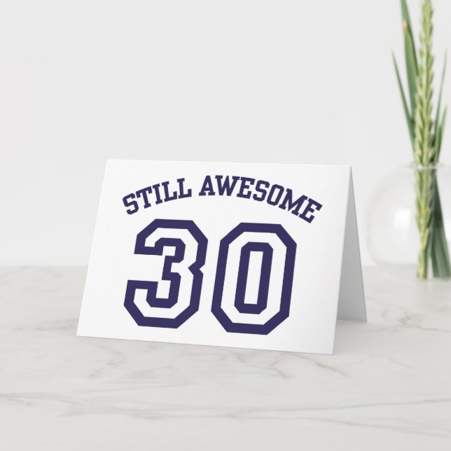 Carte Anniversaire 30 ans (Devant)