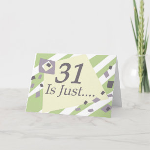 Carte Anniversaire 31 ans