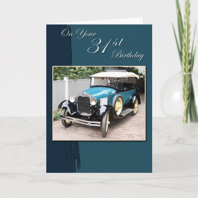 Carte Anniversaire 31 ans (Devant)