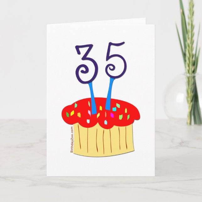 Carte Anniversaire 35 ans (Devant)