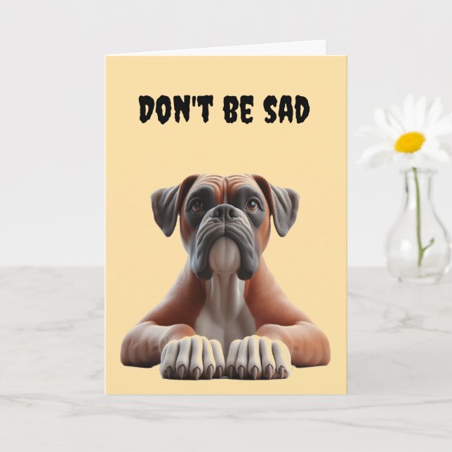 Carte Anniversaire 40 ans Boxer (Petite plante)